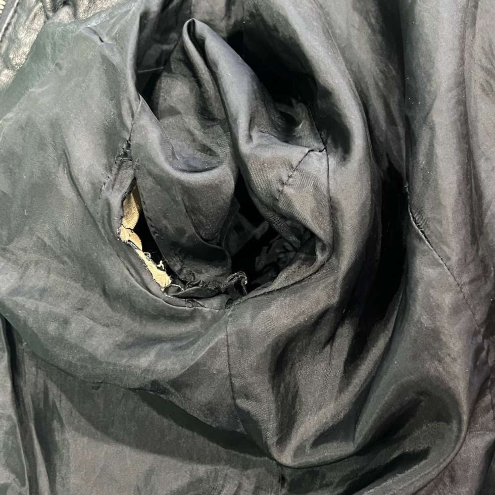 Silence + Noise Black Leather Jacket - Picture 7 of 9